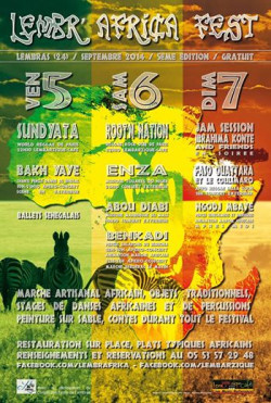 FESTIVAL LEMBR'AFRICA FEST 5/6/7 Septembre 2014